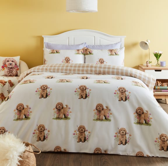 Cockapoo Bedding Portrait