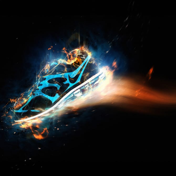 Nike Flame square