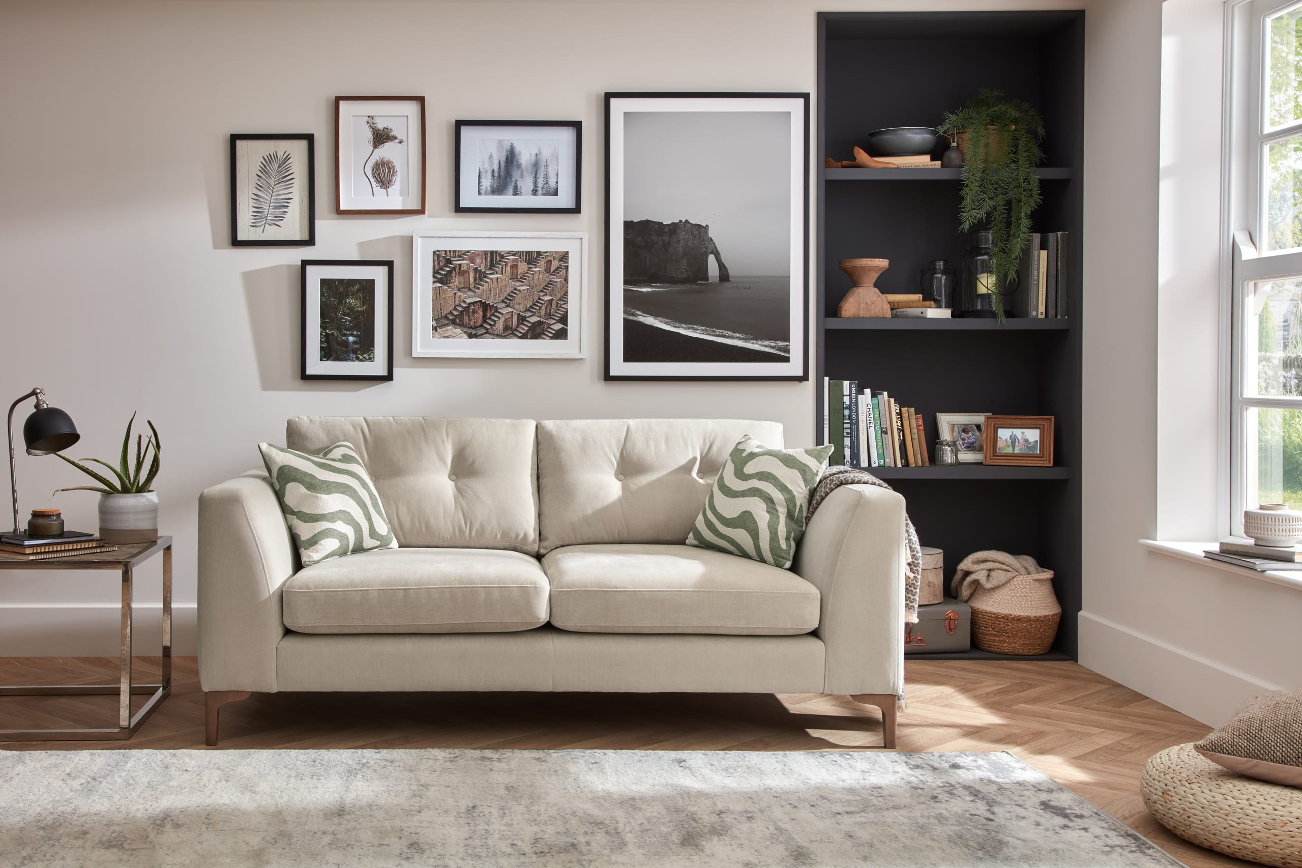 Mateo Large Standard Back Landscape WHITE MEADOW